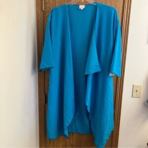 Lularoe Shirley Duster - L - Blue - New